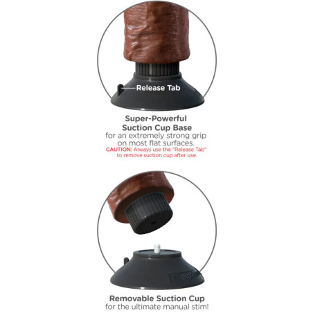 KING COCK DILDO VIBRADOR MARRON 2032 CM
