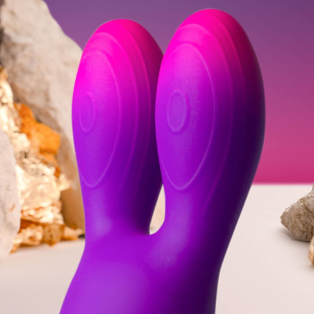 ROCKS OFF GLO GIRL BUNNY VIBRADOR FLEXIBLE MORADO