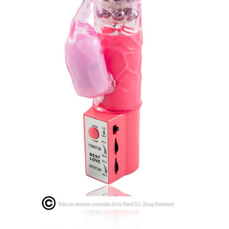 BAILE ROTADOR RABBIT ROSA SUPERESTIMULADOR