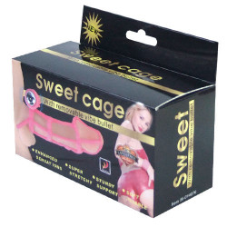 BAILE SWEET 10 RITMOS FUNDA Y ANILLO SILICONA PARA EL PENE ROSA