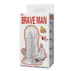 BAILE BRAVE MAN EXTENSION PENE VIBRADOR RABBIT