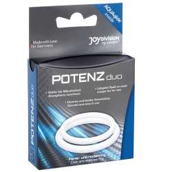 JOYDIVISION POTENZDUO ANILLOS PARA PENE BLANCO M