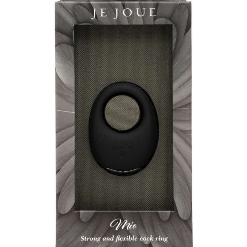 JE JOUE MIO ANILLO PARA EL PENE VIBRADOR FUERTE Y FLEXIBLE NEGRO
