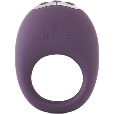 JE JOUE MIO ANILLO PARA EL PENE VIBRADOR FUERTE Y FLEXIBLE MORADO