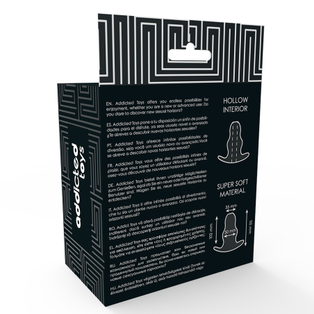 ADDICTED TOYS DILATADOR ANAL MEDIANO 11 CM TRANSPARENTE