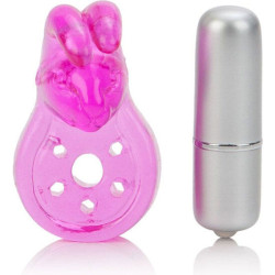 CALEXOTICS MICRO VIBE AROUSER BUNNY ANILLO VIBRADOR ROSA