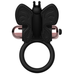 COQUETTE CHIC DESIRE COCK RING BUTTERFLY ANILLO VIBRADOR NEGRO GOLD