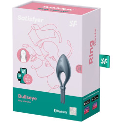SATISFYER BULLSEYE ANILLO VIBRADOR APP GRIS
