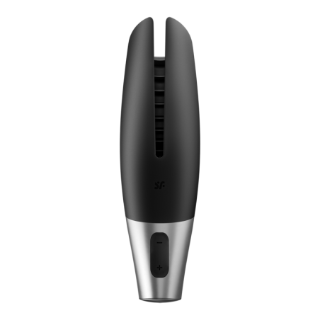 SATISFYER POWER MASTURBATOR NEGRO Y PLATA
