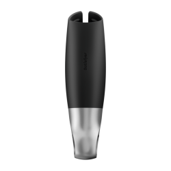 SATISFYER POWER MASTURBATOR NEGRO Y PLATA