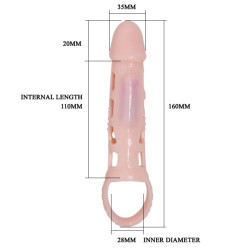 PRETTY LOVE HARRISON FUNDA EXTENSORA PENE CON VIBRACION Y STRAP 135 CM