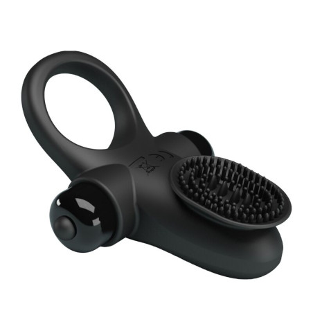 PRETTY LOVE ANILLO VIBRADOR II PARA PENE NEGRO