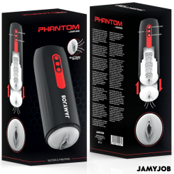 JAMYJOB PHANTOM MASTURBADOR VAGINA AUTOMATICO 5 MODOS SUCCIONADOR Y EMPUJE