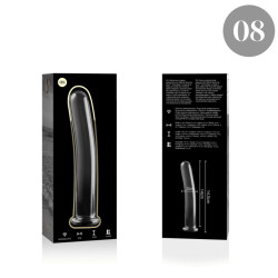 NEBULA SERIES BY IBIZA MODELO 8 DILDO CRISTAL TRANSPARENTE 145 CM O 2 CM