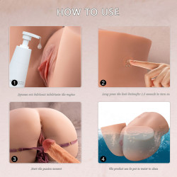 XISE ETHEL THRUSTING MASTURBADOR VAGINA REALISTICO CON VIBRACION MULTIPOSICION