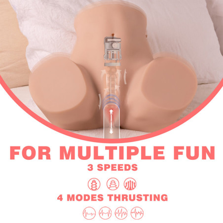 XISE DANAE THRUSTING MASTUBADOR VAGINA REALISTICO CON VIBRACION MULTIPOSICION