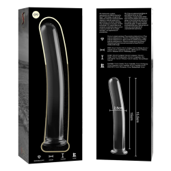 NEBULA SERIES BY IBIZA MODELO 9 DILDO CRISTAL TRANSPARENTE 155 CM O 25 CM