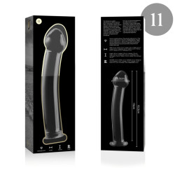 NEBULA SERIES BY IBIZA MODELO 11 DILDO CRISTAL TRANSPARENTE 16 CM O 3 CM