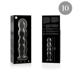 NEBULA SERIES BY IBIZA MODELO 10 DILDO CRISTAL TRANSPARENTE 165 CM O 35 CM
