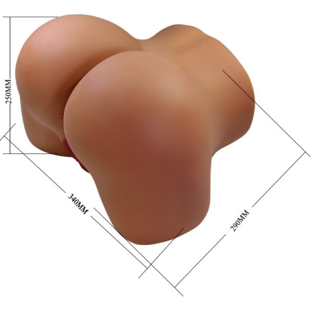 CRAZY BULL WENDY TRASERO FEMENINO REALISTA VIBRADOR SUCCIONADOR CON SONIDO 11 KG