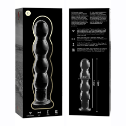 NEBULA SERIES BY IBIZA MODELO 10 DILDO CRISTAL TRANSPARENTE 165 CM O 35 CM
