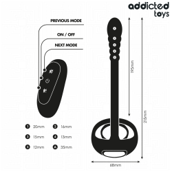 ADDICTED TOYS ANILLO PENE VIBRADOR PUNTOP CONTROL REMOTO