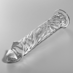 NEBULA SERIES BY IBIZA MODELO 12 DILDO CRISTAL TRANSPARENTE 17 CM O 35 CM