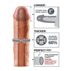 FANTASY X TENSIONS MEGA 2 EXTENSION FLESH PARA EL PENE