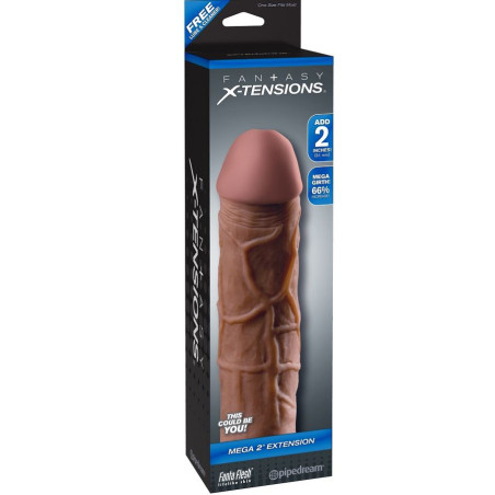 FANTASY X TENSIONS MEGA 2 EXTENSION MARRON PARA EL PENE