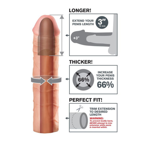 FANTASY X TENSIONS MEGA 3 EXTENSION PARA EL PENE