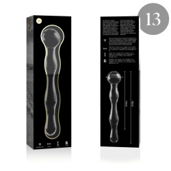 NEBULA SERIES BY IBIZA MODELO 13 DILDO CRISTAL TRANSPARENTE 18 CM O 35 CM
