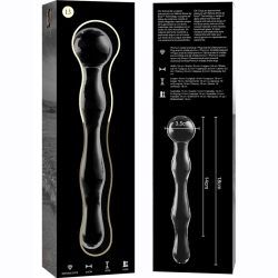 NEBULA SERIES BY IBIZA MODELO 13 DILDO CRISTAL TRANSPARENTE 18 CM O 35 CM