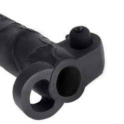 FANTASY X TENSIONS EXTENSION PARA EL PENE CON VIBRADOR REAL FEEL 2 NEGRO