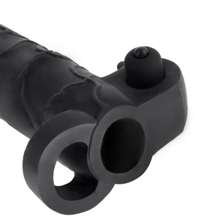FANTASY X TENSIONS EXTENSION PARA EL PENE CON VIBRADOR REAL FEEL 2 NEGRO