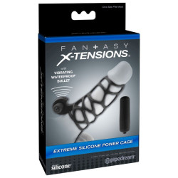 FANTASY X TENSIONS FUNDA PARA EL PENE DE SILICONA CON VIBRADOR
