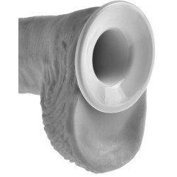 KING COCK STRAP ON CON DILDO HUECO 305 CM Y TIRANTES COLOR CARNE