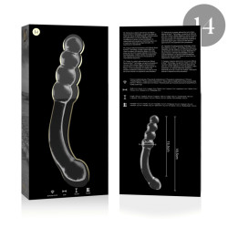 NEBULA SERIES BY IBIZA MODELO 14 DILDO CRISTAL TRANSPARENTE 185 CM O 3 CM