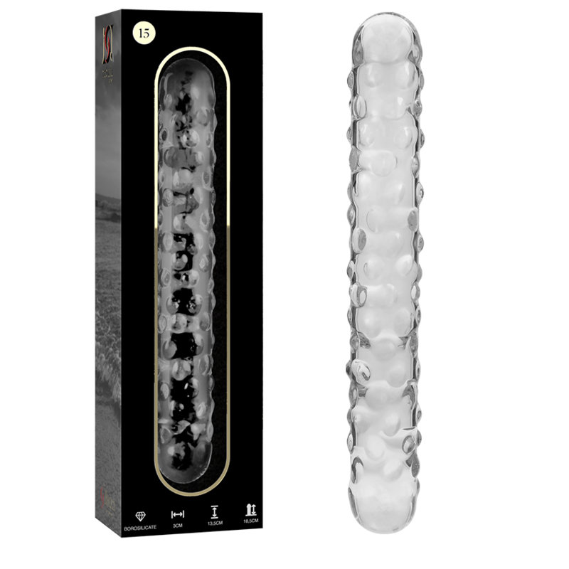 NEBULA SERIES BY IBIZA MODELO 15 DILDO CRISTAL TRANSPARENTE 185 CM O 3 CM
