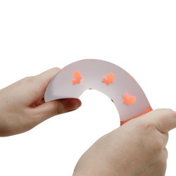 PRETTY LOVE MAGICAL NIGHTFALL DILDO SIN VIBRACION LUMINOSO NARANJA