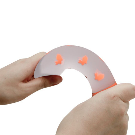 PRETTY LOVE MAGICAL NIGHTFALL DILDO SIN VIBRACION LUMINOSO NARANJA