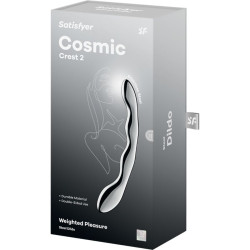 SATISFYER COSMIC CREST 2 DILDO ACERO INOXIDABLE DOBLE USO