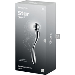 SATISFYER STAR FORCE 2 DILDO ACERO INOXIDABLE DOBLE USO