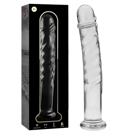 NEBULA SERIES BY IBIZA MODELO 16 DILDO CRISTAL TRANSPARENTE 185 CM O 3 CM