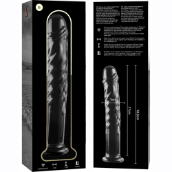 NEBULA SERIES BY IBIZA MODELO 16 DILDO CRISTAL TRANSPARENTE 185 CM O 3 CM