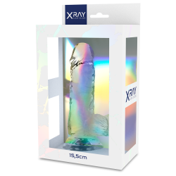 X RAY CLEAR DILDO REALISTA TRANSPARENTE 155 CM O 35 CM