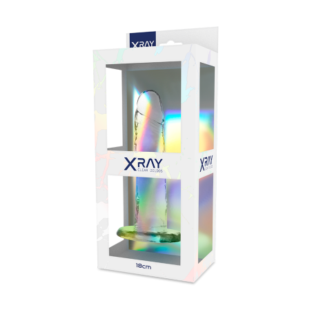 X RAY CLEAR DILDO TRANSPARENTE 18 CM O 4 CM