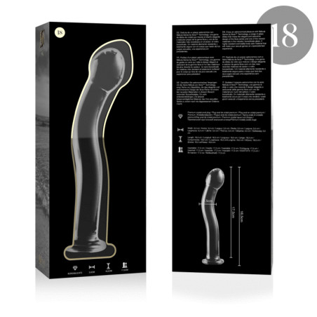 NEBULA SERIES BY IBIZA MODELO 18 DILDO CRISTAL TRANSPARENTE 185 CM O 35 CM