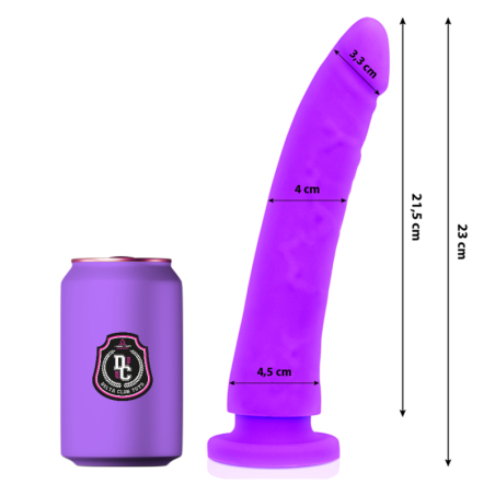 DELTA CLUB DILDO REALISTA LILA SILICONA MEDICA 23 CM O 45 CM
