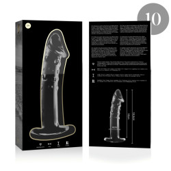 NEBULA SERIES BY IBIZA MODELO 19 DILDO CRISTAL TRANSPARENTE 185 CM O 4 CM