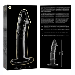 NEBULA SERIES BY IBIZA MODELO 19 DILDO CRISTAL TRANSPARENTE 185 CM O 4 CM